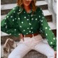 Retro printed polka dot shirt long sleeves HF0613-01-01