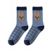 Fashion Embroidery Jacquard Cotton Mid Calf Socks